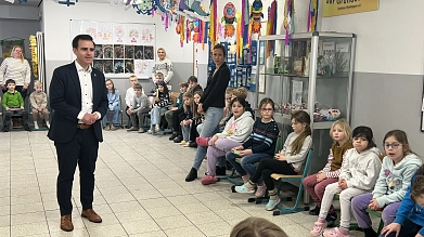 Besuch vom Bürgermeister&nbsp;&copy;&nbsp;Grundschule Schloß Ricklingen